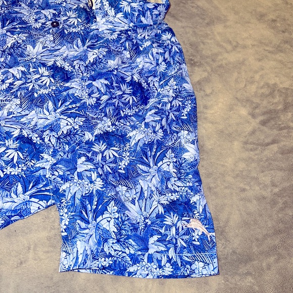 Tommy Bahama Short Sleeve Shirt Mens Small Blue Button Up Collared 100% Silk NWT - Picture 11 of 13
